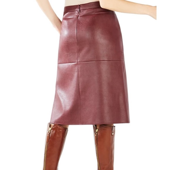 BCBG MaxAzria Faux Leather Skirt - Picture 16 of 16